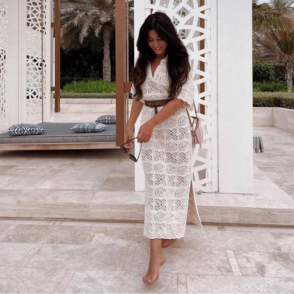 Mango Crochet Cotton dress new - Picture 7 of 15